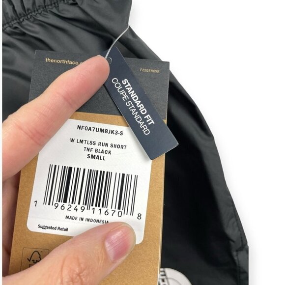 NEW The North Face Black Limitless Run Shorts Size S - Picture 5 of 5